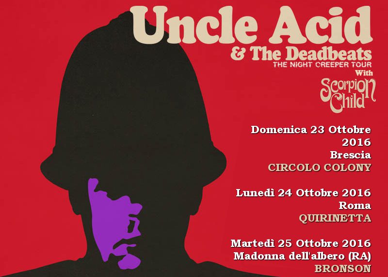 Uncle Acid in Italia ad Ottobre per tre date con Scorpion Child