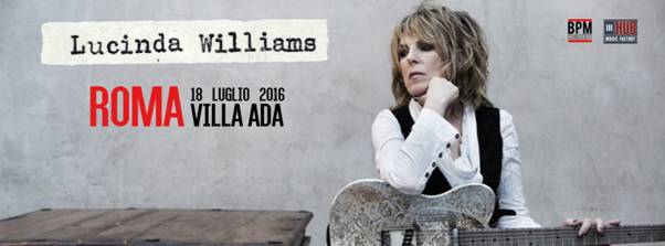 Lucinda Williams in concerto a roma