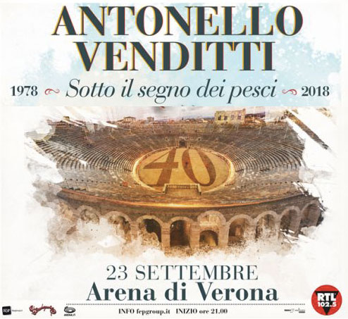 All’Arena di Verona l’imperdibile concerto “Sotto il Segno dei Pesci”